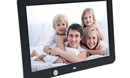 Enhance Memories: 12″ HD Digital Picture Frame with Calendar, Alarm Clock, and Remote Control