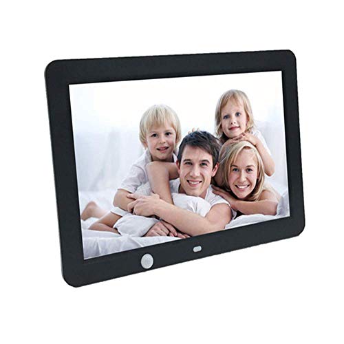 Enhance Memories: 12″ HD Digital Picture Frame with Calendar, Alarm Clock, and Remote Control