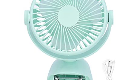 Portable Rechargeable Clip Fan: Stay Cool Anywhere