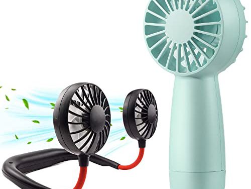 RJVW Portable Neck Fan: Stay Cool and Hands-Free!