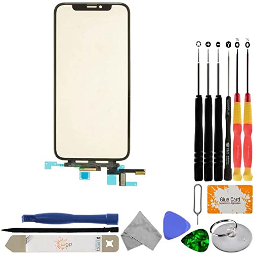Revamp your iPhone X: Black 2in1 Screen Glass & Digitizer + Tool Kit