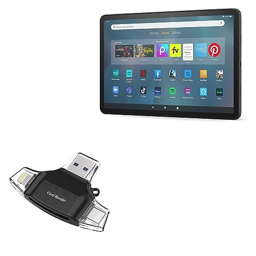 Enhance Amazon Fire Max 11 (2023, 13th Gen) with BoxWave AllReader SD Card Reader