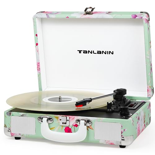 Play Music Anywhere: Portable Vintage Vinyl Player with Bluetooth & USB Recording