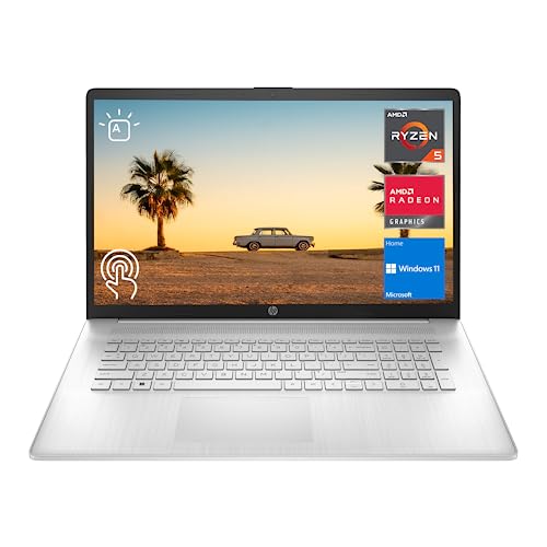 Unleash Power: HP 2023 17″ Laptop with HD+ Touchscreen, AMD Ryzen, 16GB RAM, 512GB SSD, Windows 11