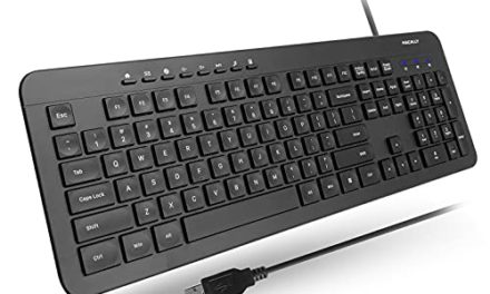 Slim Wired Keyboard with Numeric Keypad – Boost Productivity and Comfort