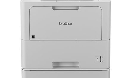 High-performance laser printer for business with dual trays, wireless networking, and enhanced security