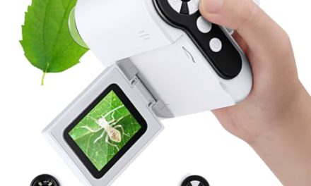 Explore with Barchrons: Kids’ 1000X Handheld Microscope – Bright LED, Portable, USB & SD Card