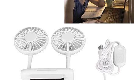 Clip-On USB Fan: Powerful Cooling for Laptops & Monitors