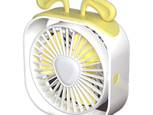 Powerful and Silent Mini Fan: 3 Speeds, 360° Rotation