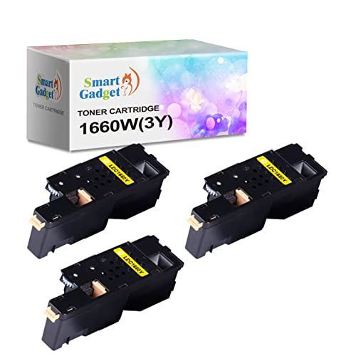 Boost Print Quality: SGTONER Yellow Toner for Dell 1660W (3-Pack)