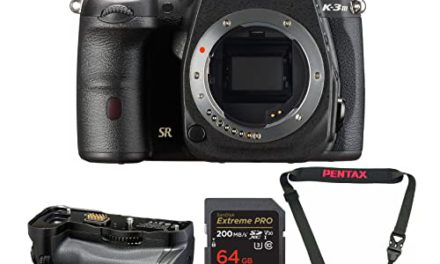 Powerful Pentax K-3 Mark III DSLR Camera – Capture Stunning Photos and Videos with Weather Sealing – Full-Frame Sensor – 4K Video Bundle