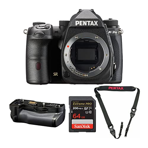 Powerful Pentax K-3 Mark III DSLR Camera – Capture Stunning Photos and Videos with Weather Sealing – Full-Frame Sensor – 4K Video Bundle