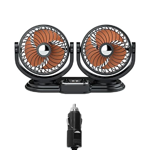 Powerful USB Fan with Rotating Head and Dual USB Ports