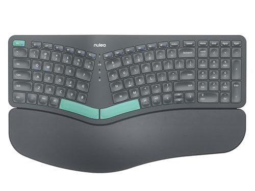 Ultimate Wireless Keyboard: Ergonomic, Split Design, Cushioned Rest