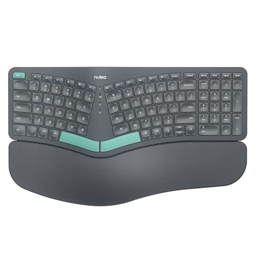 Ultimate Wireless Keyboard: Ergonomic, Split Design, Cushioned Rest