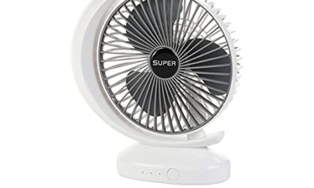 Super Cool USB Air Fan: Portable, Adjustable, and Silver!