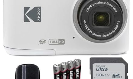Capture Life’s Moments: Kodak Pixpro FZ45 Camera Bundle – Memory Card, Batteries, Case & Card Reader Included!