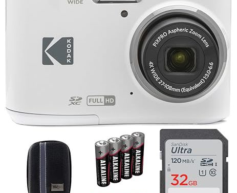 Capture Life’s Moments: Kodak Pixpro FZ45 Camera Bundle – Memory Card, Batteries, Case & Card Reader Included!