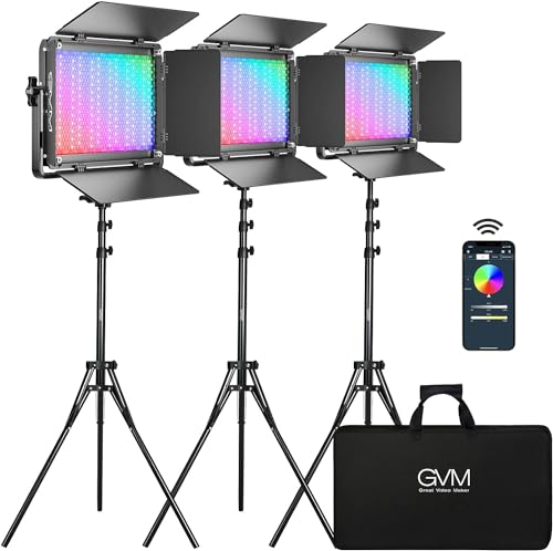 Powerful RGB Video Light with Bluetooth Control & Stunning Lighting Kit