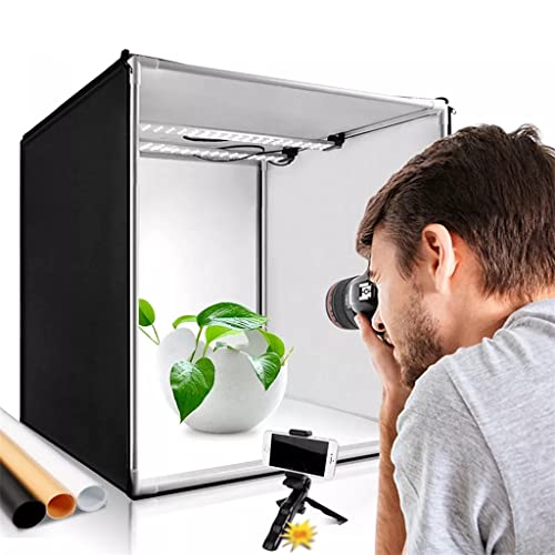 Portable Softbox with Colored Background for Desktop Photography