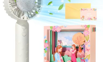 Chill Anywhere! Grab WHOLEV Handheld Cooling Fan + Free 3D Pop Up Card