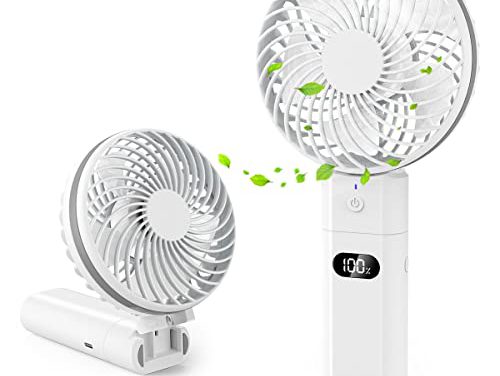 Portable Rechargeable Handheld Fan: Power-Packed, Mini, Foldable