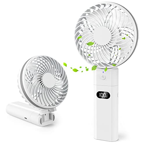 Portable Rechargeable Handheld Fan: Power-Packed, Mini, Foldable
