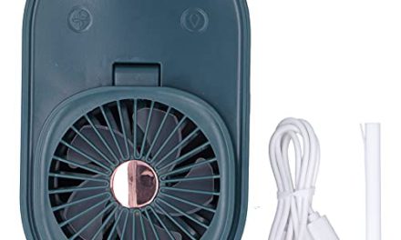 Portable 2-in-1 Desk Fan: Foldable, Humidifying Stick, USB Rechargeable