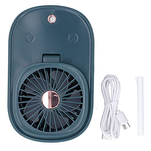 Portable 2-in-1 Desk Fan: Foldable, Humidifying Stick, USB Rechargeable