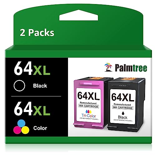 Boost Your Print Quality with Palmtree Remanufactured 64XL Ink Cartridges!