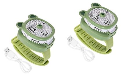 Powerful Portable Watch Fan for Kids: Chargeable, Compact & Stylish