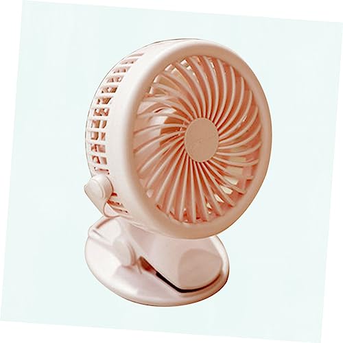 Rechargeable Mini Fan: Portable, Coral Pink, USB Charging