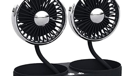 Adjustable Dual-Head USB Cooling Fan for Home, Office, Car & Travel