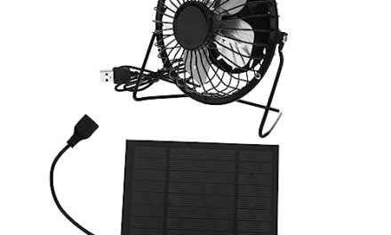 Portable USB Cooling Fan: Stay Cool Anywhere with Solar Power!