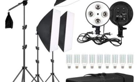 Capture Stunning Images with LLLY 50x70cm Four Lamp Softbox Kit
