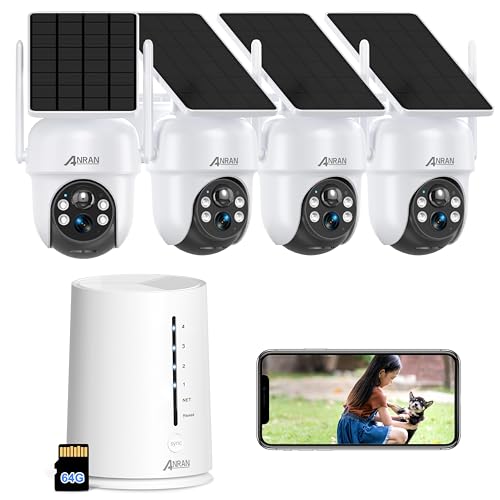 Powerful Solar Security Cameras: 4MP QHD, Wireless, Forever Power, Spotlight