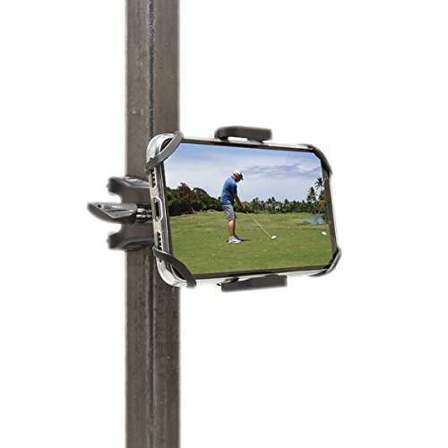Record Your Swing with Golf Gadgets® – Mount Your Phone on Your Golf Cart or Pull Cart for the Perfect Shot (Bar Mount)
