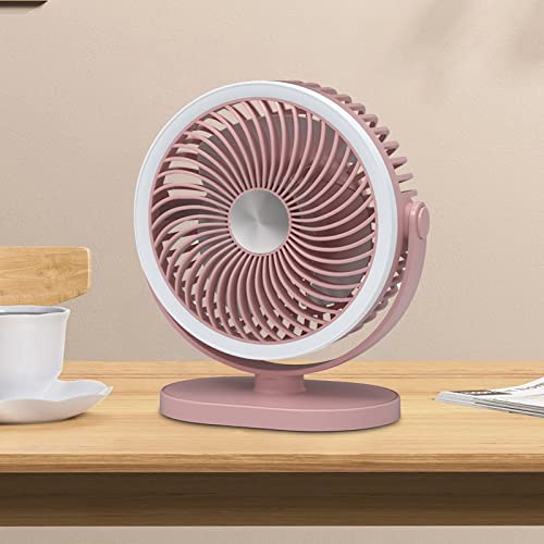 Portable Cordless Fan: Rechargeable & Vibrant Pink!