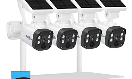 Solar Wireless Security Camera System with 1TB HDD, 4MP Spotlight, Night Vision, 2-Way Audio, Motion Detection, Outdoor Surveillance