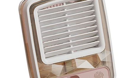 Powerful White Desktop Water Cooling Fan – Stay Cool & Silent!