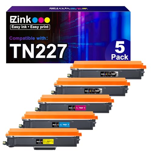 Upgrade Your Printing: E-Z Ink TN-227 Compatible Toner Cartridges (5 Pack)