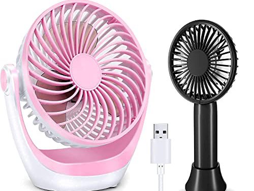 Ultimate Portable Fan Power Pack: USB Desk & Handheld Fans!