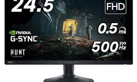 Unleash Gaming Power: Alienware AW2524H – 24.5″ 480Hz 1ms IPS Display