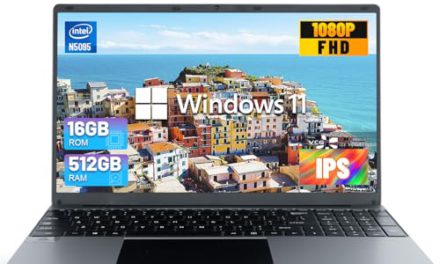 High-Performance Maypug Laptop: Windows 11, 16GB RAM, 512GB ROM, Quad-Core Processors