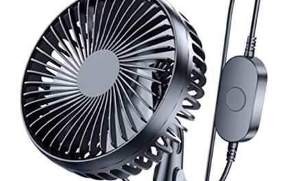 Powerful USB Car Fan – Adjustable, Sturdy, and Long Cable!