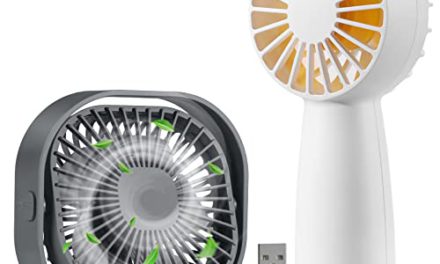 Compact USB Desk Fan: Powerful, Silent, 360° Rotatable