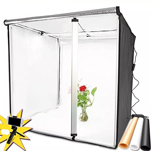 Portable Photo Lightbox with 3 Background Colors for Studio Photography