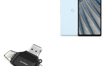 Enhance Your Google Pixel 7a: BoxWave AllReader SD Card Reader in Jet Black