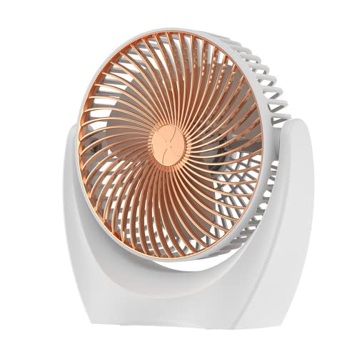 Powerful USB Rechargeable Desktop Fan: Silent & Adjustable