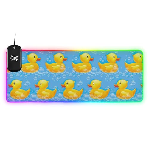 Power-Up with Rubber Duck Wireless Charging Mouse Pad!